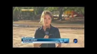 flood disaster in Queensland, Australia, Jan. 2013