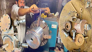 Interesting Process Of Making Gear Box For Forage Harvester Machine|| How To Make Steel Body GearBox