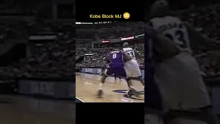 Kobe Block Michael Jordan 😬💥💯 #shorts