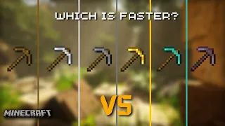 Which Pickaxe Is Faster In Minecraft?
