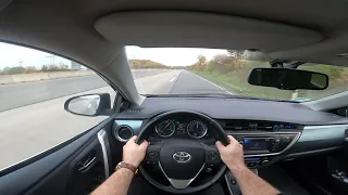 2015 Toyota Auris 1.8 Hybrid 0-190 km/h Top Speed German Autobahn POV 🇩🇪