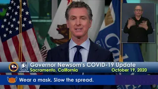 Governor Newsom's COVID-19 and Wildfire Response Update - October 19 2020