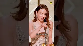 Emma Stone's acceptance speech after winning Best Female Actor at the Golden Globes 🥺 #shorts