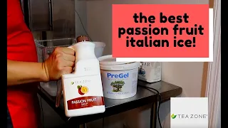 Passion Fruit Italian Ice with Pregel and Electro Freeze!