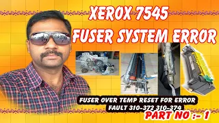 Xerox WC 7545 Fuser System Error Solution