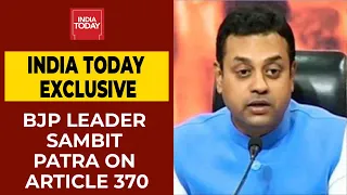 Bihar Elections 2020: BJP's Sambit Patra Says He Firmly Believes Kashmir's Article 370 Should Go