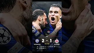 Inter vs 2-1 Salzburg