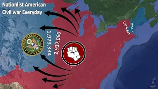 Nationalist American Civil war everyday on Google Earth (FICTIONAL WAR)