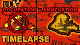 EU4, But Occupation is Replaced By Annexation... | Europa Universalis 4 AI Only Timelapse