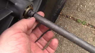 Making an Axle for a Utility Dump Cart Wagon and replacing the Wheels with Flat Free Tires