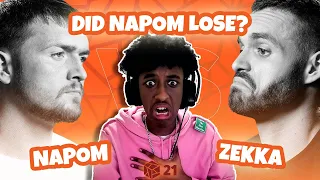 NaPoM 🇺🇸 vs Zekka 🇪🇸 - (1/16 Final) | GRAND BEATBOX BATTLE 2021 | YOLOW Beatbox Reaction