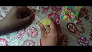 I'm back with a interesting video, easiest rakhi with courie shells#diy#rakhi