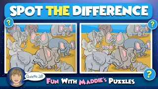 Spot the Difference, Find The Difference, 10 Fun Puzzle Quiz, No.28 #spotthedifference #KidsPuzzles