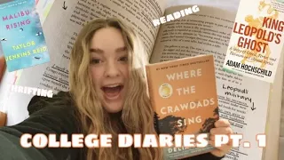 Week In My Life | studying + reading | college diaries pt.1