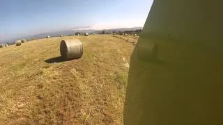 Claas 355 Round Baler & Deutz Agrotron M640 (GoPro)