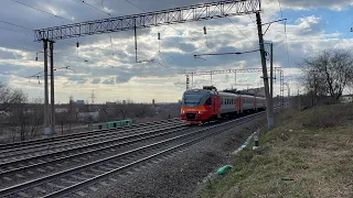 Электропоезд ЭП3Д-0018 Сообщением №6515/6517 Ростов-Главный-Кутейниково (Ускоренная)