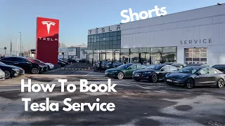 How To Book A Tesla Service Appointment #shorts #tesla