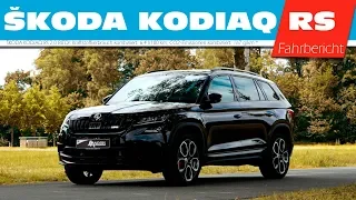 ŠKODA KODIAQ RS 2,0 BITDI 2019 (Deutsch) kann nicht nur sportlich. // Die Anders Testfahrt