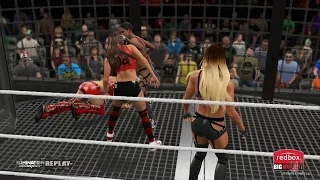 WWE 2K15 - Divas Elimination Chamber: Nikki Bella, Brie Bella,Summer Rae vs Naomi,Cameron,Tamina