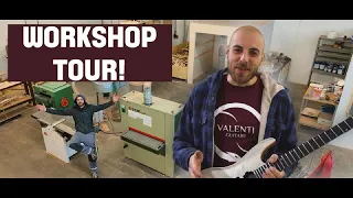 VALENTI GUITARS - Workshop Tour & How Things Are Done