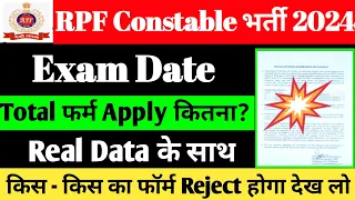 RPF Constable Total Form Applied 2024 / RPF Constable Exam date 2024 / RPF भर्ती कुल कितने फॉर्म भरे