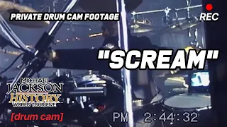 "Scream" Sugarfoot DRUM CAM [split screen] - HIStory Tour
