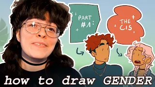 Trans Artist teaches how to draw all the genders ✨⚧✨ Part 1/4 - Cis People [CC]