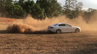 BMW F10 520d Donuts in Sand