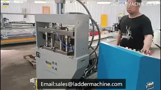 Aluminium Stepladder Making Machine with punching and cutting for steps