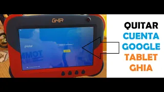 Quitar cuenta google Tablet GHIA GTKIDS7 eliminar FRP método fácil