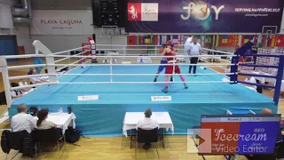 11-04-2024 (71kg) EUBC Youth EBC  POREC  RED JOHN JOE Carrigan  ENG  VS  BLUE GIORGI Natroshvili GEO