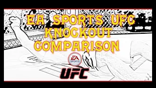 EA Sports UFC Knockout Physics Comparison UFC 1 vs UFC 2 vs UFC 3