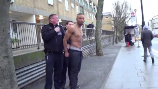 Drunk Homie Peeing Like a Fountain While Getting Arrested