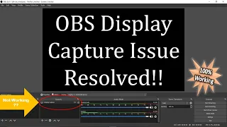 OBS Studio Display Capture Issue Resolved || OBS Screen Capturing not working fixed || TechBirdie