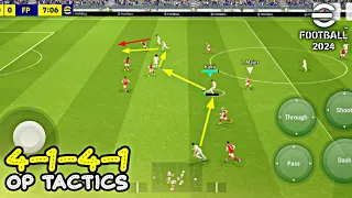Old Meta 4-1-4-1 Formation is Back in Business | eFootball 2024 Mobile