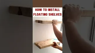 FLOATING Shelves Using Drywall ANCHORS.