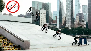 Riding BMX at a High Security NYC Spot