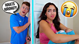 CRYING WITH THE DOOR LOCKED!! *PRANK*