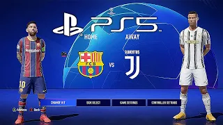 FIFA 21 PS5 FC BARCELONA - JUVENTUS | MOD Ultimate Difficulty Career Mode HDR Next Gen