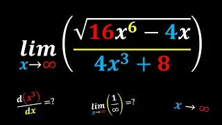 Solving a nice limit at negative infinity (Rational square-root)