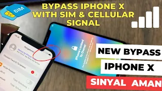 NEW BYPASS IPHONE X WITH CELLULAR SIGNAL / BYPASS PASSCODE IPHONE X / SINYAL TETAP AMAN BOS