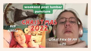 vlog 59 | CHRISTMAS vlog 2022 (fail) bed ridden, going to the er on christmas eve ?? worse pain ever