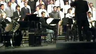Brett Playing The Oboe for a Chorus Performance