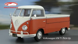 ck-modelcars-video: Volkswagen VW T1 Pick Up 1950 orange  Solido