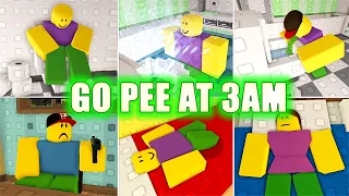 GO PEE AT 3 AM *All Endings, Badges and Full Walkthrough* Roblox