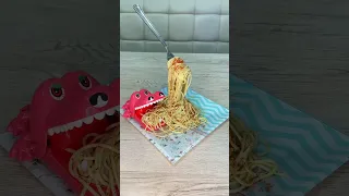Funny Crocodile attacked Flying Noodles #shorts #funny