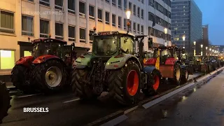 Protesting farmers bring tractors back to Brussels as agriculture ministers meet