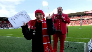 10-årige Malthe var AaB's stadionspeaker for en dag