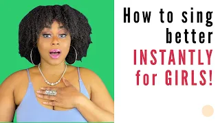 How to SING Better INSTANTLY for Girls 🎤 (Vocal WARM UP + Exercises)