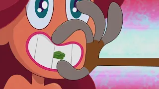 ZIG e SHARKO 🥦 Eu tenho algo entre meus dentes? 🥦 Português Brasil |  Cartoon for Kids